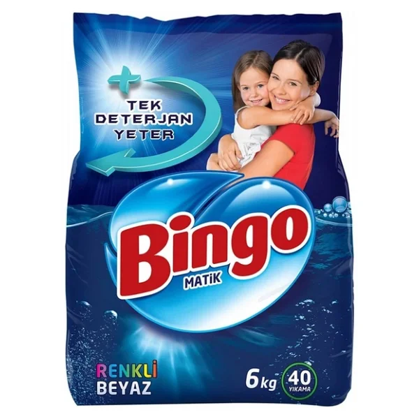 Bingo Matik Renkli Beyaz 6 kg Toz Deterjan - Görsel 3
