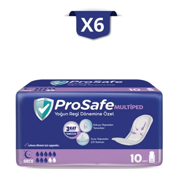 Prosafe Multiped Extra Gece 10'Lu X6 - Görsel 4