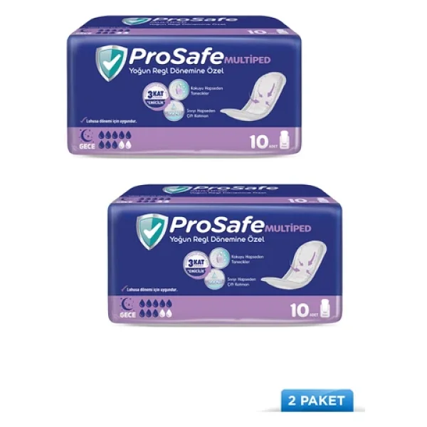 Prosafe Multiped Gece 8 Damla 10'lu 2 Adet Mesane Pedi - Görsel 4