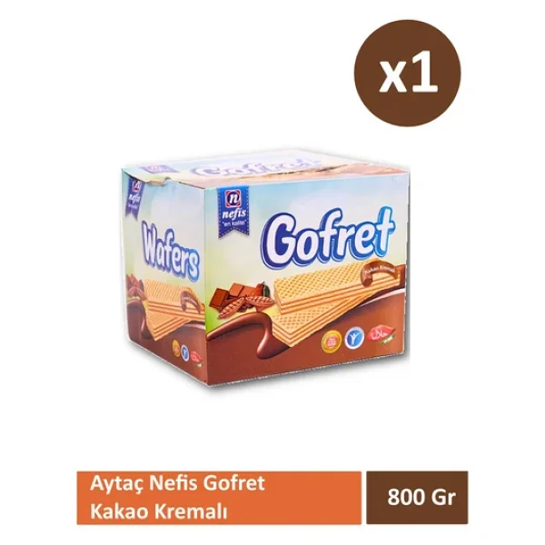 Aytaç Nefis Kakaolu Kremalı Gofret 800 gr - Görsel 2