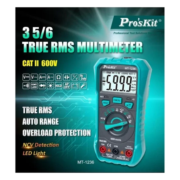 Proskit MT-1236 Dijital Multimetre - Görsel 6
