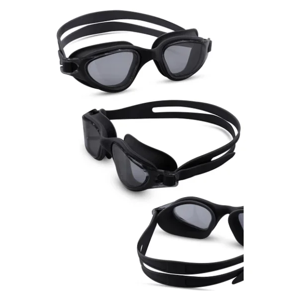 Telvesse 4LÜ SET Swimmer PRO Buğu Yapmaz Havuz Deniz Yüzücü Gözlüğü Boneli Tıkaçlı UV Korumalı Yüzme Siyah - Görsel 7