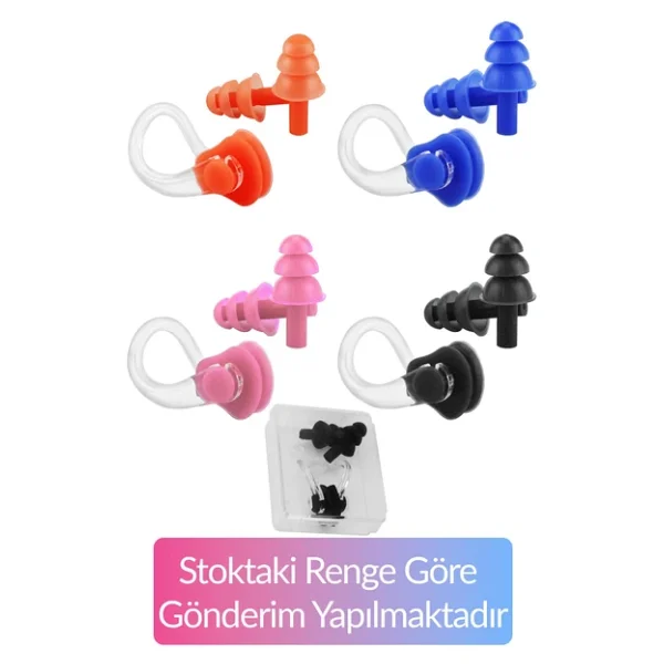 Telvesse 4LÜ SET Swimmer PRO Buğu Yapmaz Havuz Deniz Yüzücü Gözlüğü Boneli Tıkaçlı UV Korumalı Yüzme Siyah - Görsel 3