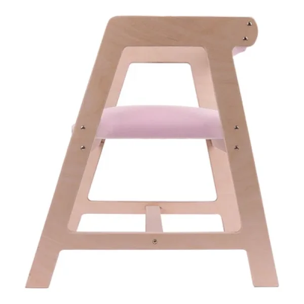 Ahşap Çocuk Oyun, Aktivite, Çalışma Masası Sandalyesi Pembe - Görsel 5