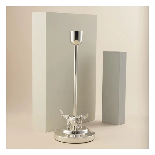 Jumbo Ganesha Gümüş Şamdan - Görsel 5