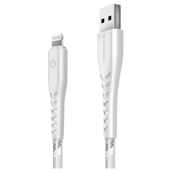 Energea C89 NyloFlex 1.5 m Beyaz USB to Lightning Hızlı Şarj Kablosu - Görsel 8