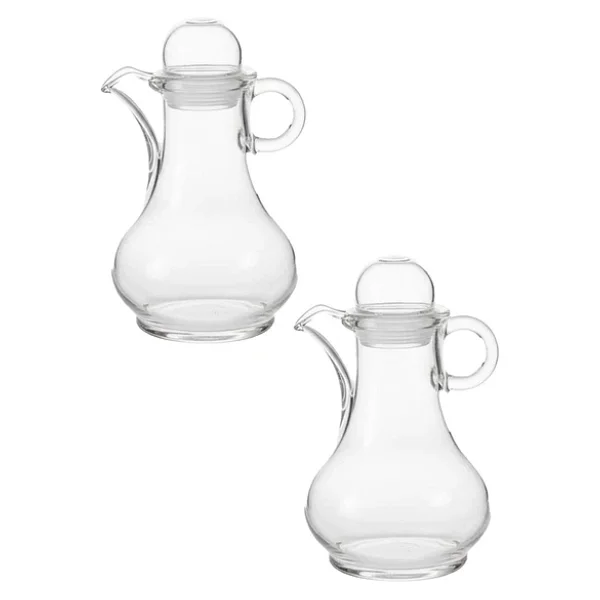 Porsima Pbt-570 Kapaklı Akrilik 2li Yağlık Sirkelik Yağdanlık Seti 80ml - Görsel 2