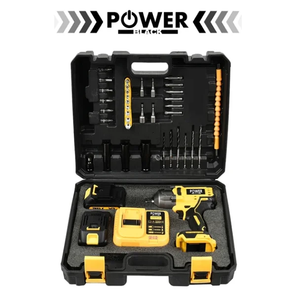 POWER BLACK 800 nm tam torkLu çift bataryalı somun sıkma power black - Görsel 2