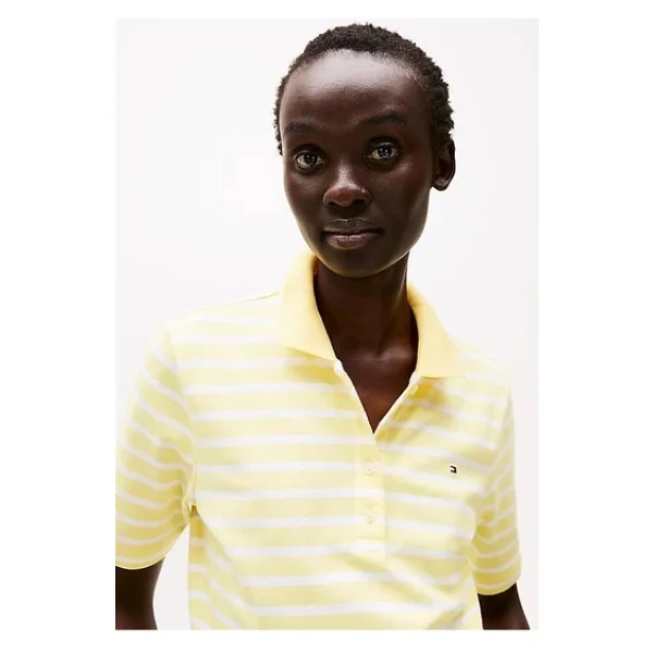 Tommy Hilfiger 1985 Pique WW0WW43224 Kısa Kollu Polo Yaka Kadın Tişört - Görsel 4