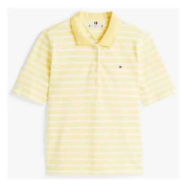 Tommy Hilfiger 1985 Pique WW0WW43224 Kısa Kollu Polo Yaka Kadın Tişört - Görsel 5