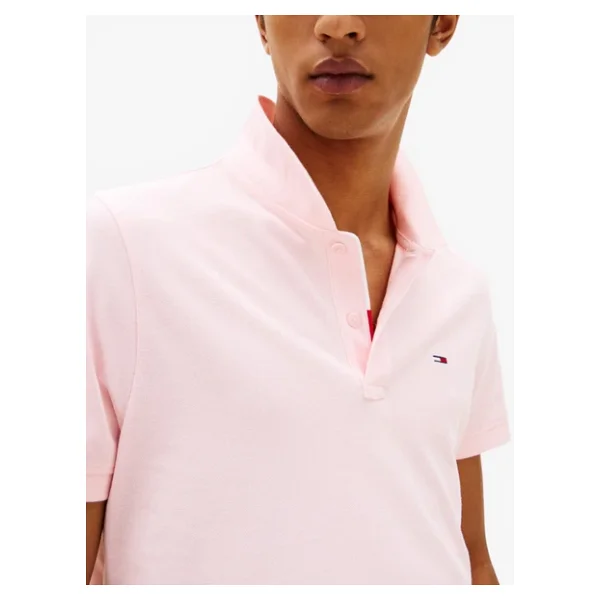 Tommy Hilfiger Jeans Placket DM0DM20676 Kısa Kollu Polo Yaka Erkek Tişört - Görsel 5