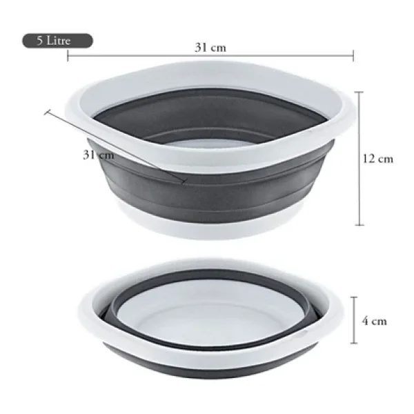 Katlanır Badya Akordiyon Leğen 5 Litre - Görsel 2
