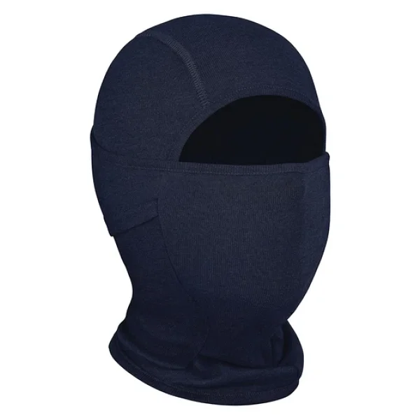 Thermoform Non Flame Master Lenzing FR / Kermel Aleve Dayanıklı Yüz Kar Maskesi, Ark Koruyucu Balaklava Lacivert - Görsel 4