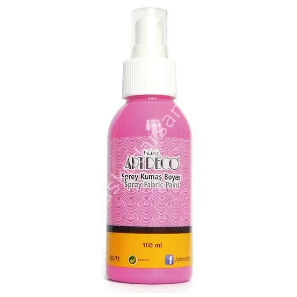 Artdeco 1204 100 ml Pembe Sprey Kumaş Boyası - Görsel 5
