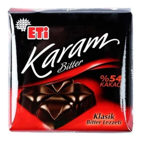 Eti Karam %54 Kakaolu Bitter Çikolata 60 gr - Görsel 3