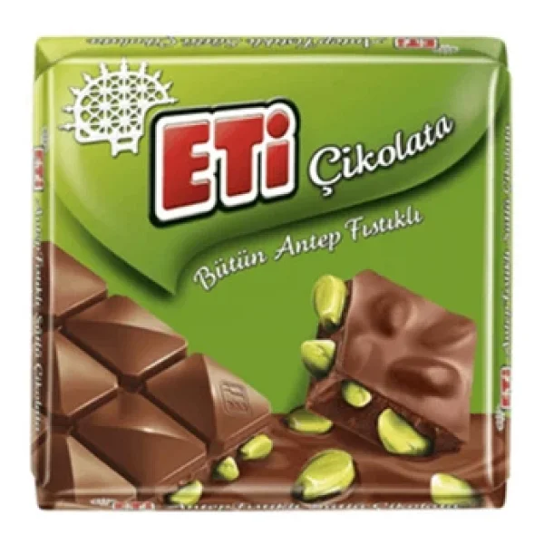 Eti Antep Fıstıklı Kare Çikolata 60 gr - Görsel 5