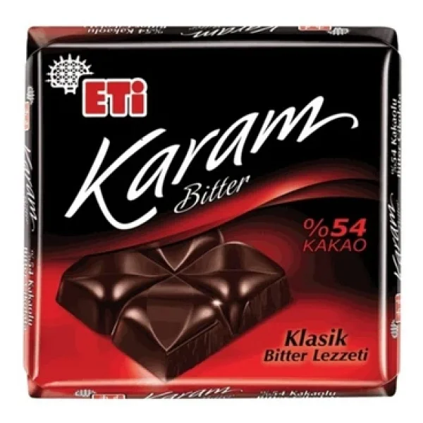 Eti Karam %54 Kakaolu Bitter Çikolata 60 gr - Görsel 4