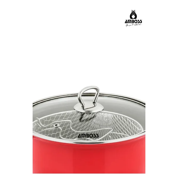 Amboss Crispella 22 cm Emaye Kızartma Tenceresi - Görsel 6