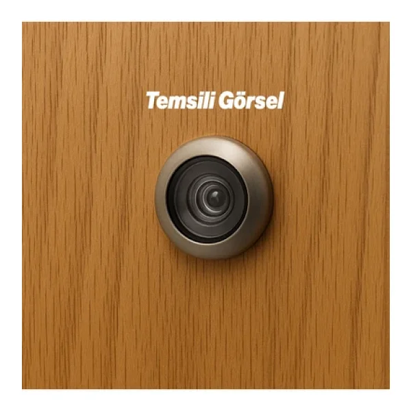 Kalite Kapı Dürbünü Saten 50-75 Mm 14 Mm Delik Çapı Güvenlik Gözetleme Aparatı Metal Gövde - Görsel 4