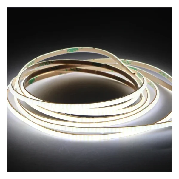 COB Led şerit 5metre 24V 480LED/m 6000K soğuk beyaz 10W 8mm IP20 aydınlatma ışık hortum kendinden yapışkanlı - Görsel 2