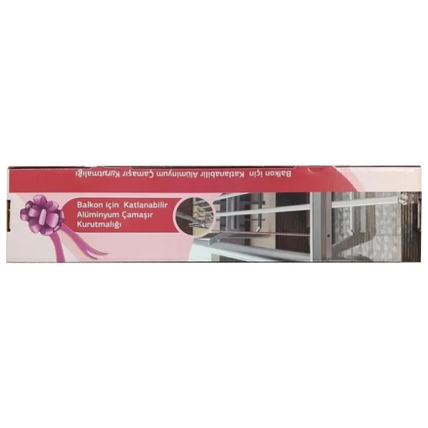 Koral Katlanabilir Balkon Çamaşır Kurutma Askılığı - Görsel 6