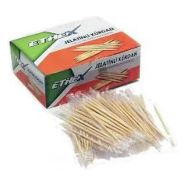 Ethex Jelatinli Bambu Kürdan 1 Paket (500 Adet) - Görsel 4