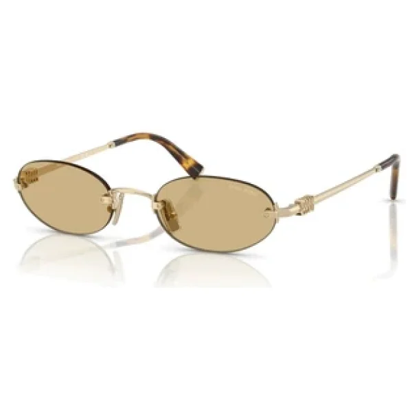 Miu Miu Logo A54S ZVN10R Gold-Yellow Kadın Güneş Gözlüğü - Görsel 2