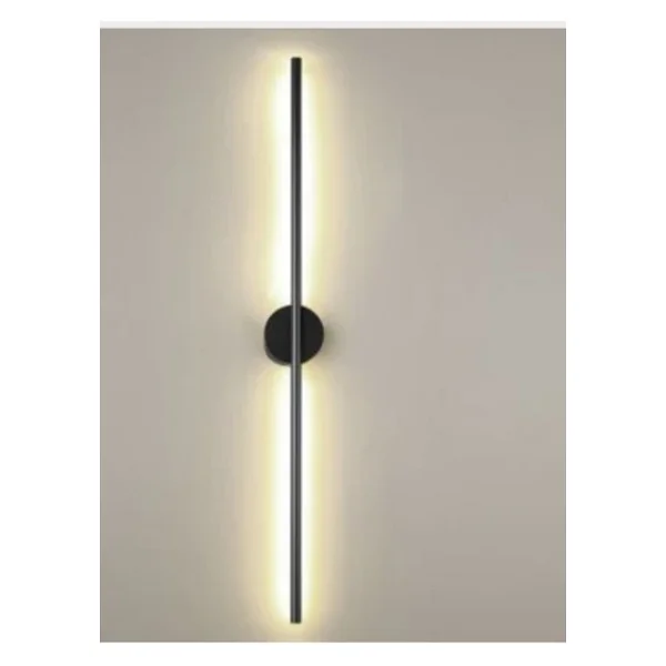VOLTMARKET Modern Dekoratif Led Duvar Aplik 70cm Siyah 3000k Elektrikli - Görsel 2