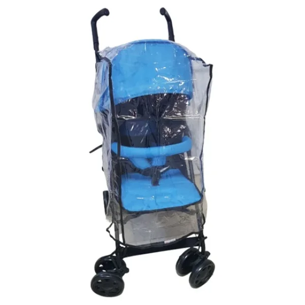Ritim Baston Bebek Arabası Yağmurluğu, Ciftyon Yağmurluk, Puset Yağmurluğu, Bağcıklı Kokusuz Yağmurluk - Görsel 4