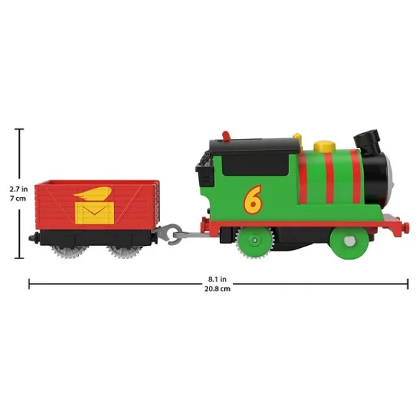 FISHER PRICE Thomas Ve Arkadaşları Motorlu Büyük Trenler Percy Thomas Pilli Motorlu Tren - Görsel 3