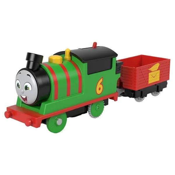 FISHER PRICE Thomas Ve Arkadaşları Motorlu Büyük Trenler Percy Thomas Pilli Motorlu Tren - Görsel 2