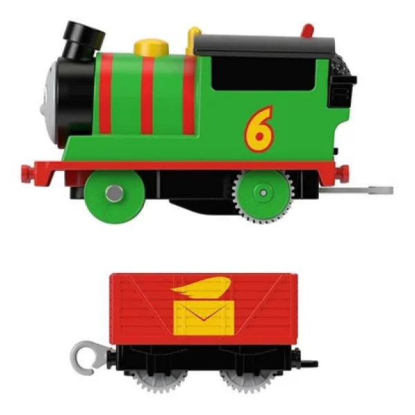 FISHER PRICE Thomas Ve Arkadaşları Motorlu Büyük Trenler Percy Thomas Pilli Motorlu Tren - Görsel 5