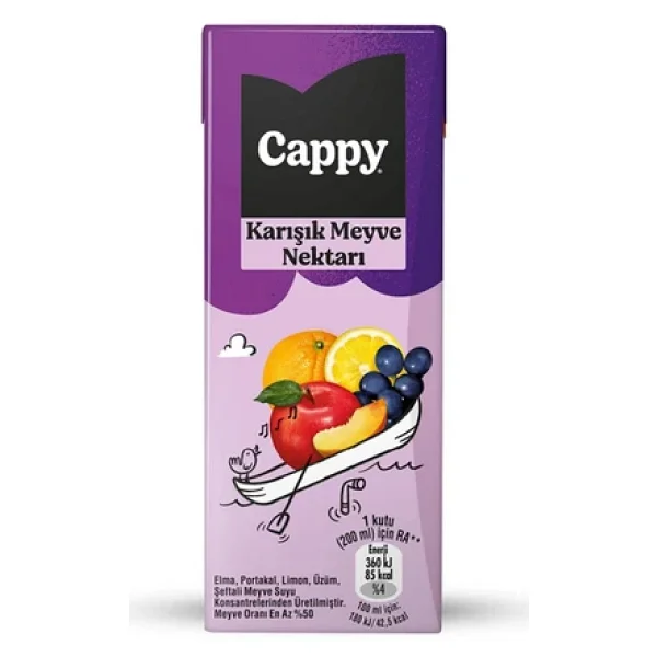 Cappy Karışık Meyve Nektarı 27x200 ml - Görsel 6