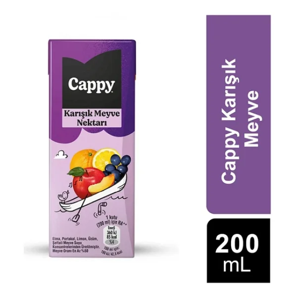 Cappy Karışık Meyve Nektarı 27x200 ml - Görsel 7
