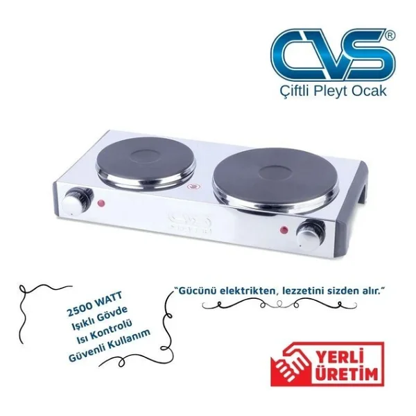 CVS DN 203 İkili Elektrikli Ocak - Görsel 6