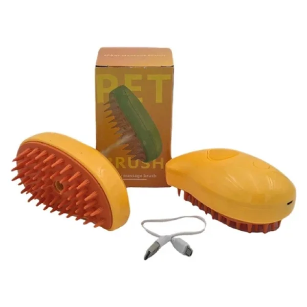 Moodly Pet Brush Buharlı Kedi & Köpek Yıkama Fırçası Tarağı Yumuşak Silikon Fırça Bakım - Görsel 2