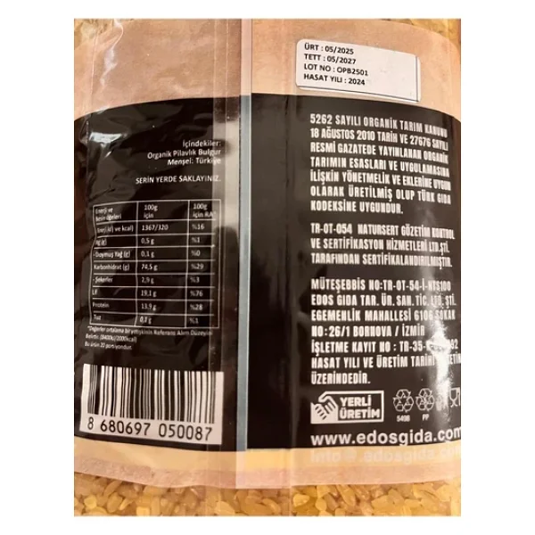Edos Pilavlık Bulgur 1 kg - Görsel 4