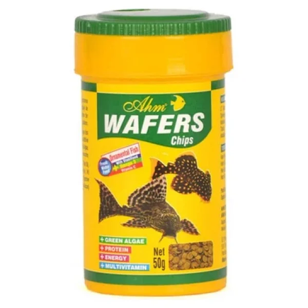 Ahm Wafers Chips 100 ml Vatoz ve Çöpçü Balığı Yemi - Görsel 7