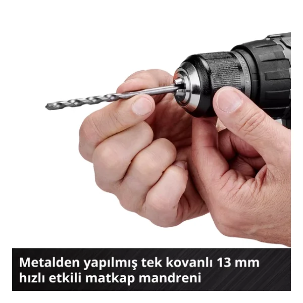 Einhell TP-CD 18/60 Li-i BL Tek Akülü 2.5 Ah Darbeli Matkap - Görsel 9