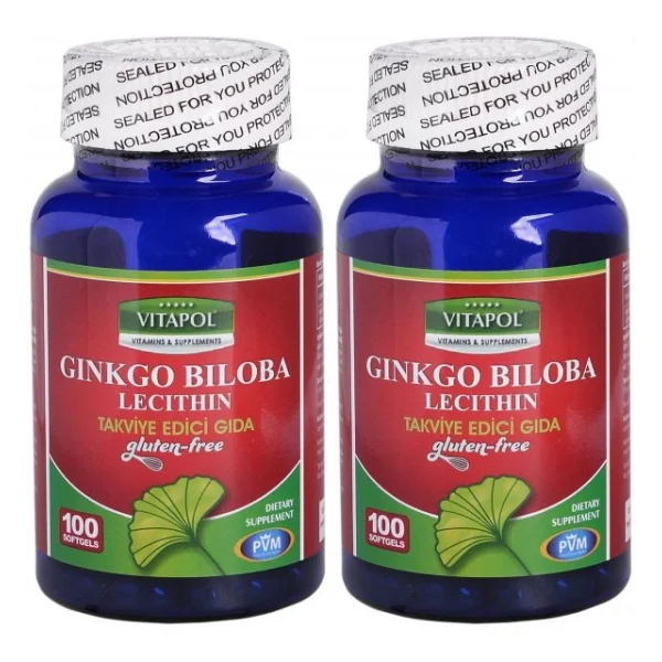 Vitapol Ginkgo Biloba Lecithin 100 Softgel 2 Adet - Görsel 3
