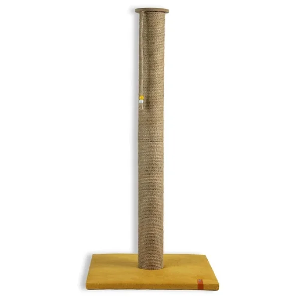 Pugalo 90 cm Catnipli Büyük Kedi Tırmalama Tahtası - Sarı - Görsel 3