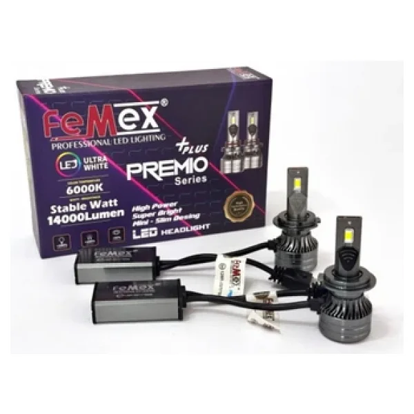 Femex Premio Plus H7 LED Xenon 14000 Lumen Far Ampulu - Görsel 8