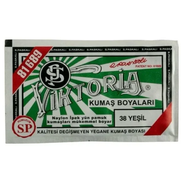 Viktoria Kumaş Boyası Yeşil - Görsel 3