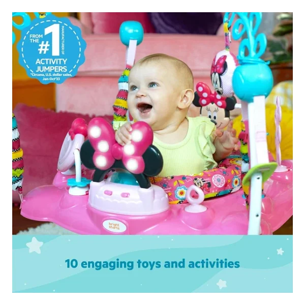 Bright Starts Disney Baby Minnie Mouse Peekaboo Işıklı Ve Melodili Aktivite Hoppalası - Görsel 2
