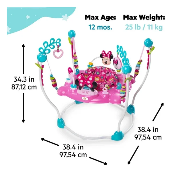 Bright Starts Disney Baby Minnie Mouse Peekaboo Işıklı Ve Melodili Aktivite Hoppalası - Görsel 7