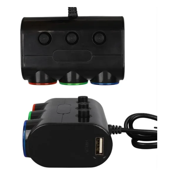 Olesson 1523 12-24V Çift Usb Girişli 120W 80Cm Kablolu 3'Lü Araç Çakmak Çoklayıcı - Görsel 7