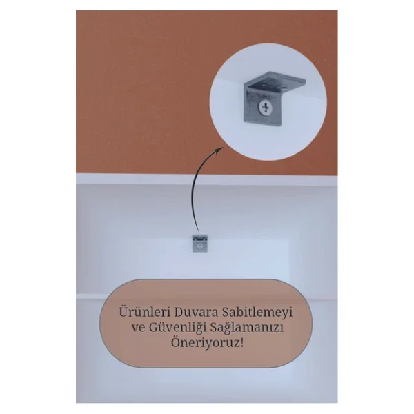 KZY 8 Raflı 2 Kapaklı 16R Ayakkabı Dolabı Banyo Dolabı Çok Amaçlı Dolap Beyaz - Görsel 7