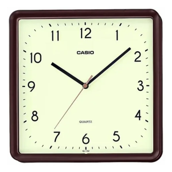 Casio IQ-152-5DF Kahverengi Kare 24,5CM Duvar Saati - Görsel 2