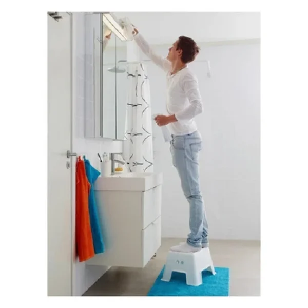 IKEA Kaymaz Taban Tabure Beyaz Çocuk Banyo Yükseltici Basamak 44x35 - Görsel 4