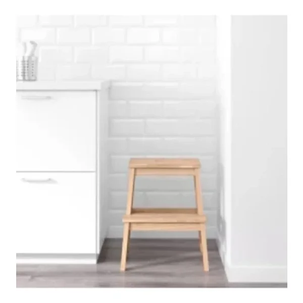 IKEA Bekvam Kayın Basamaklı Tabure Ergonomik Tasarım ve Dayanıklı Masif Ahşap ile Şık - Görsel 5